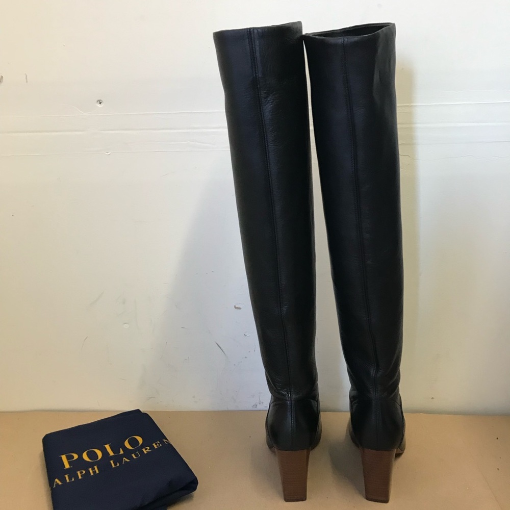 Polo Ralph Lauren Brie Leather Boots - Picture 5 of 7